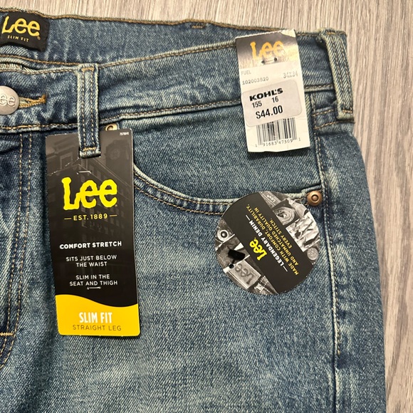 Brand New Men's Lee Fuel Straight Leg Jeans Sits Below Waste 34x34 #102003520 - Picture 2 of 6